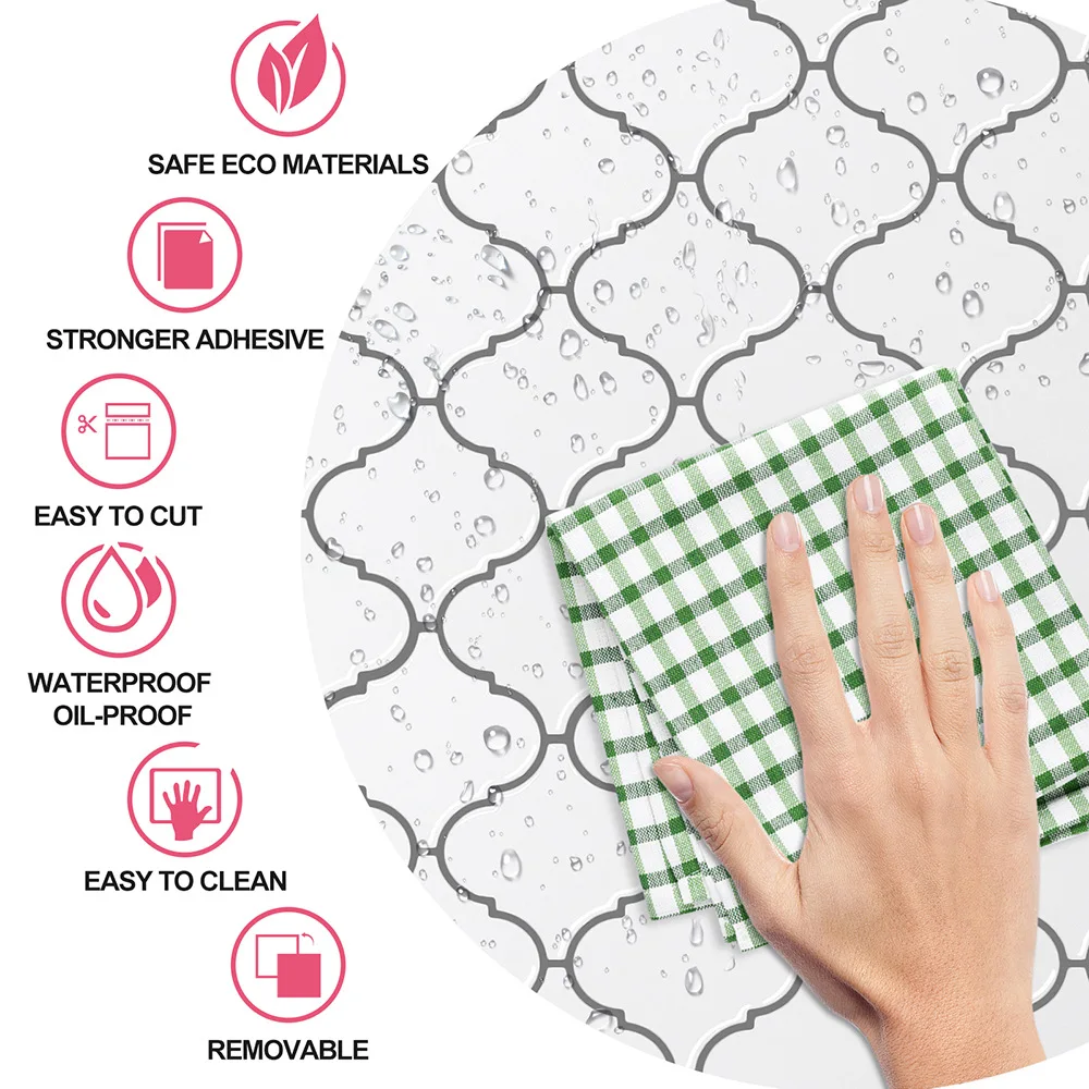 Funlife 3D Adhesive Mosaic Tiles Stickers Waterproof,Peel and Stick Kitchen Backsplash Bathroom Decor Wallpaper Vinyl Heatproof
Funlife 3D Adhesive Mosaic Tiles Stickers Waterproof,Peel and Stick Kitchen Backsplash Bathroom Decor Wallpaper Vinyl Heatproof