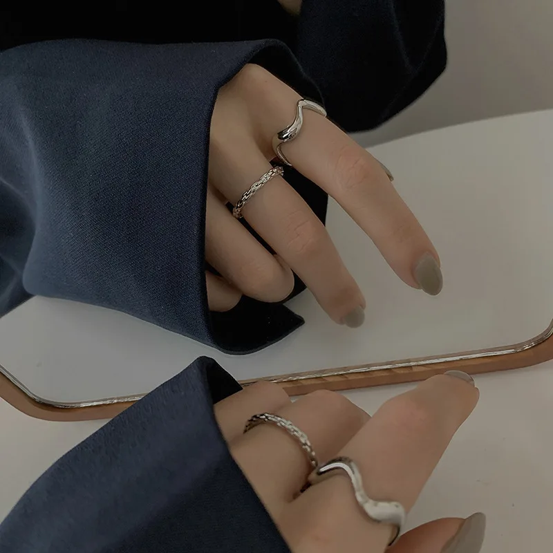 2pcs Harajuku Wind Ins Couple Opening Ring Simple Niche Dark Ring Set Adjustable Personalized Joint Tail Ring
2pcs Harajuku Wind Ins Couple Opening Ring Simple Niche Dark Ring Set Adjustable Personalized Joint Tail Ring