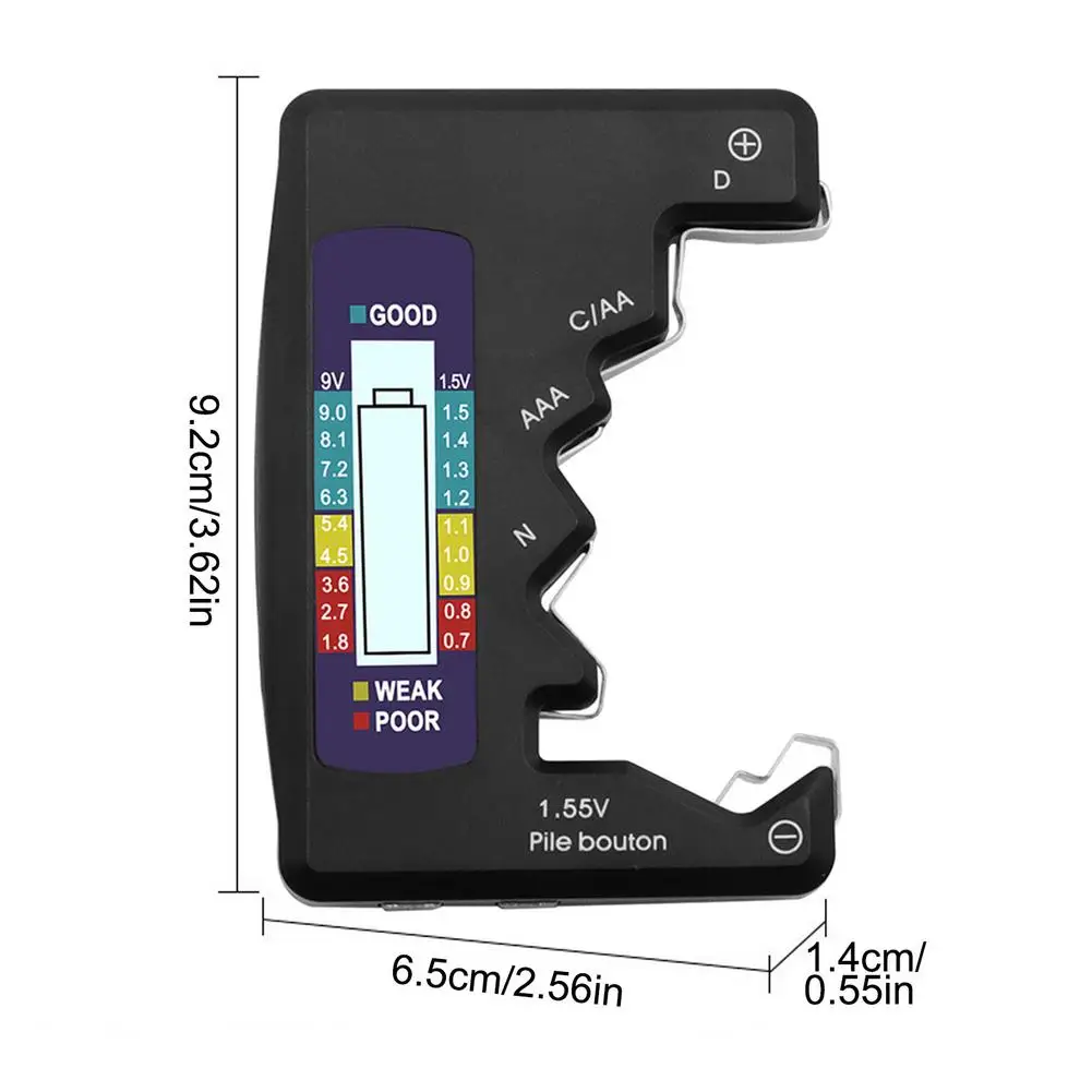 Digital Battery Tester LCD Display No.5 No.7 Button Battery 9V Battery Voltage Measuring Device DIY Capacitance Diagnostic Tools
Digital Battery Tester LCD Display No.5 No.7 Button Battery 9V Battery Voltage Measuring Device DIY Capacitance Diagnostic Tools