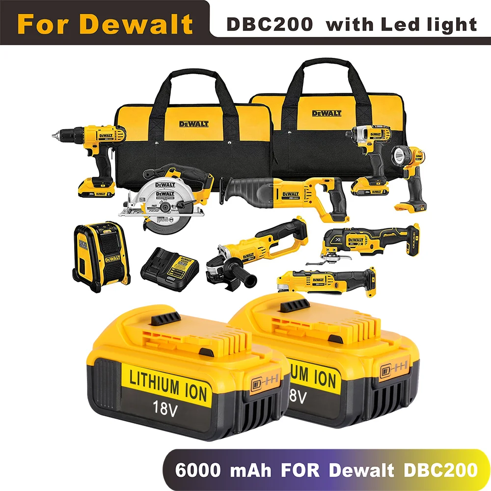 Новое поступление 18V 6000 мА/ч, литий-ионный аккумулятор Батарея для DeWalt DCB180,DCB181,DCB182,DCB200,DCB201,DCB201-2,DCB203 может заменить 20V
Новое поступление 18V 6000 мА/ч, литий-ионный аккумулятор Батарея для DeWalt DCB180,DCB181,DCB182,DCB200,DCB201,DCB201-2,DCB203 может заменить 20V