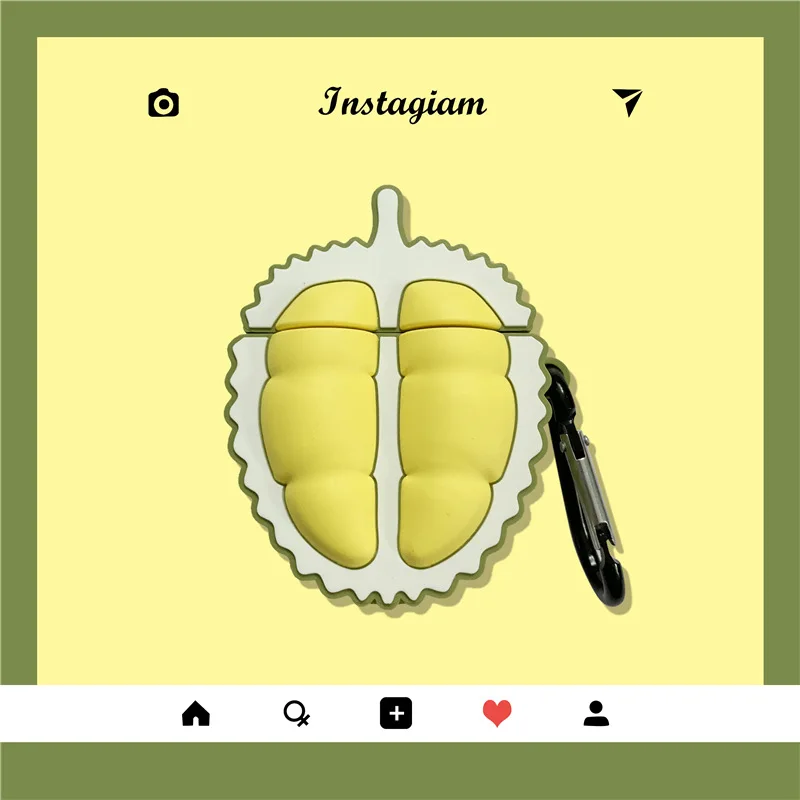 3D Durian Fruit Shape Cute Case for Airpods Cover Soft Case for Apple Airpods 2 Wireless Earphone Protective Case for Airpods
3D Durian Fruit Shape Cute Case for Airpods Cover Soft Case for Apple Airpods 2 Wireless Earphone Protective Case for Airpods