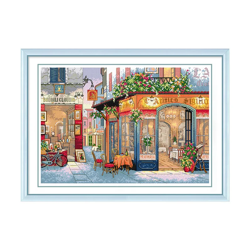 DIY Stamped Printed Cross Stitch Kit,Sets For Embroidery Cross-Stitching Cotton Wall Decoration Needlework European Cafe Shop
DIY Stamped Printed Cross Stitch Kit,Sets For Embroidery Cross-Stitching Cotton Wall Decoration Needlework European Cafe Shop