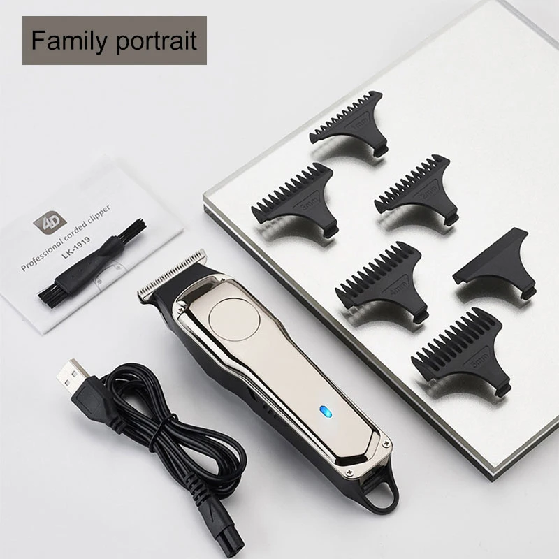 Portable USB Rechargeable Hairdresser Hair Clipper Professional Electric Beard Clipper Hair Cutter Barber Trimmer Machine
Portable USB Rechargeable Hairdresser Hair Clipper Professional Electric Beard Clipper Hair Cutter Barber Trimmer Machine