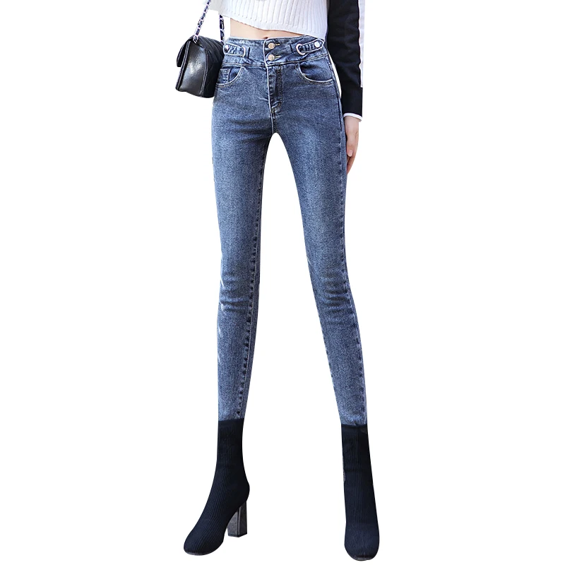 Make new high waist jeans women cultivate one's morality show thin elastic nine minutes of pants tight little feet pants fall a
Make new high waist jeans women cultivate one's morality show thin elastic nine minutes of pants tight little feet pants fall a