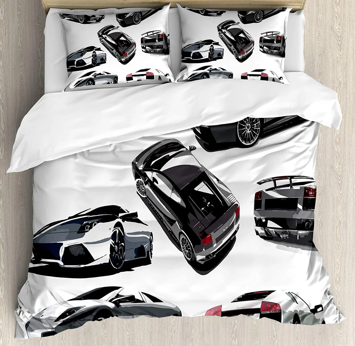 Modern Bedding Set Grey Cars from Various Angles Automobile Industry Theme Vehicle Pillowcases Quilt Cover Bed Set For Home
Modern Bedding Set Grey Cars from Various Angles Automobile Industry Theme Vehicle Pillowcases Quilt Cover Bed Set For Home