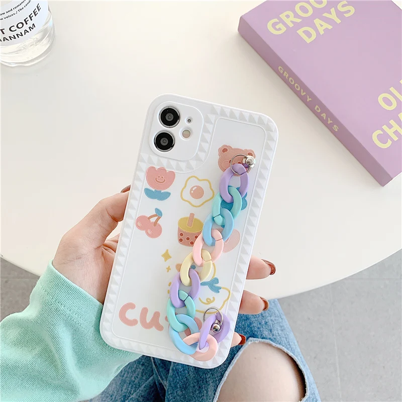 For iPhone 11 12 Pro Max Cartoon Animal Wrist Strap Bracelet Shockproof Phone Case For iPhone 12 Mini 7 8 Plus XS Max X XR Coque
For iPhone 11 12 Pro Max Cartoon Animal Wrist Strap Bracelet Shockproof Phone Case For iPhone 12 Mini 7 8 Plus XS Max X XR Coque
