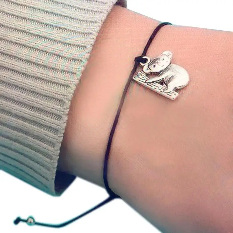 Koala Pendant Bracelet Black Rope Charm Chain Bracelet For Lovely Girls Fashion Gifts Jewelry Handmade
Koala Pendant Bracelet Black Rope Charm Chain Bracelet For Lovely Girls Fashion Gifts Jewelry Handmade