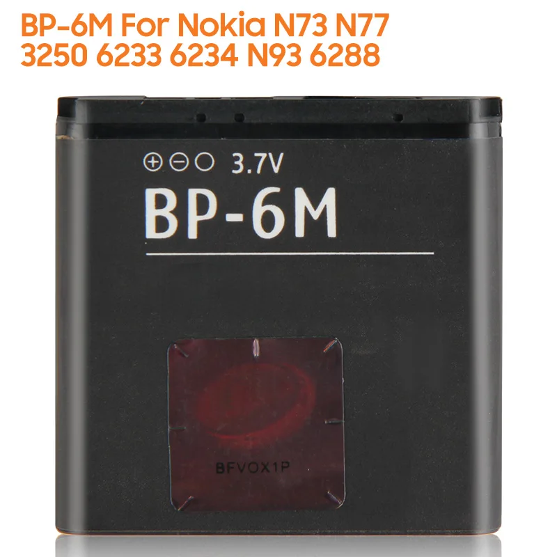 Аккумулятор для NOKIA N73 N77 BP-6M 3250 6233 N93 6234 6288 мА · ч | Мобильные телефоны и аксессуары