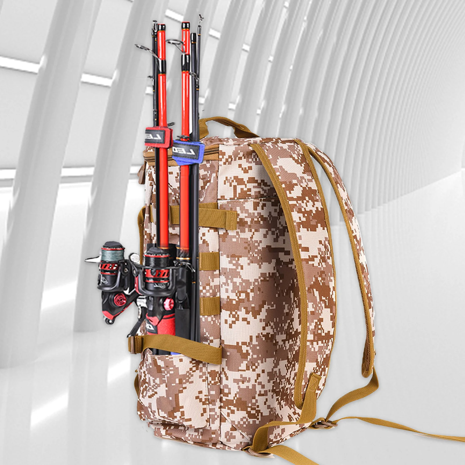 Fishing Gear Backpack Cylindrical Fishing Rod Fishing Lure Backpack Nylon Material Waterproof Lure Outdoor Satchel
Fishing Gear Backpack Cylindrical Fishing Rod Fishing Lure Backpack Nylon Material Waterproof Lure Outdoor Satchel