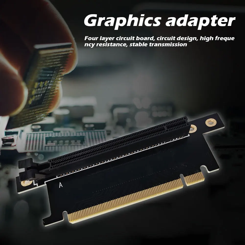 PCI-E X16 переходная карта 90 градусов, прямоугольный PCI Express X16, графическая видеокарта, адаптер GPU
PCI-E X16 переходная карта 90 градусов, прямоугольный PCI Express X16, графическая видеокарта, адаптер GPU
