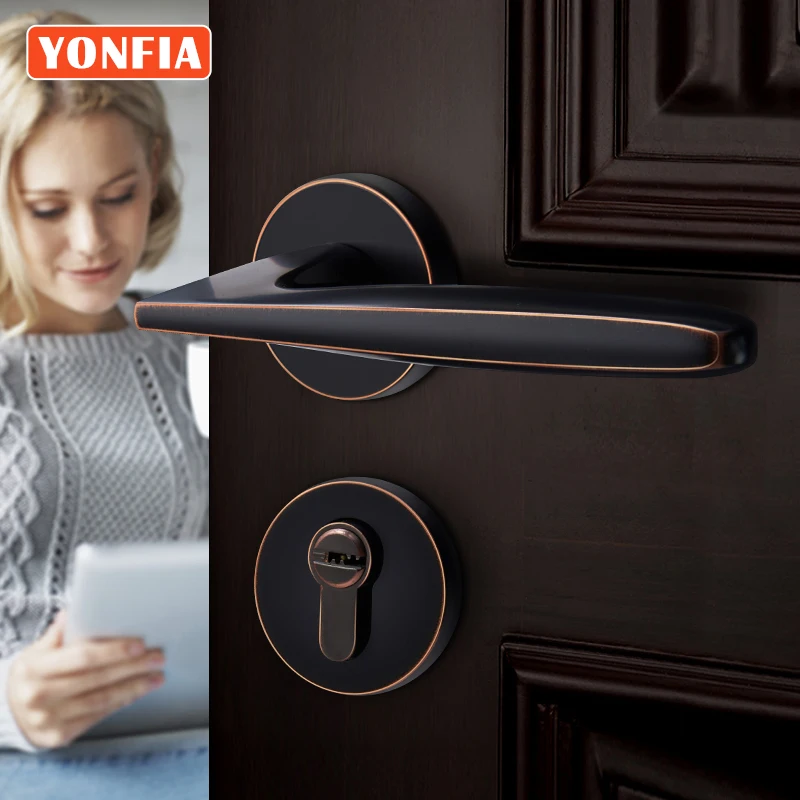 YONFIA 8001 Modern American Design ORB Home Security Wooden Door Lock with Key Bathroom Lever Door Handle for Interior Door
YONFIA 8001 Modern American Design ORB Home Security Wooden Door Lock with Key Bathroom Lever Door Handle for Interior Door