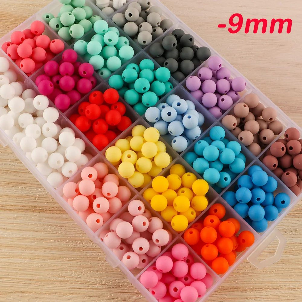 300/500/1000Pcs Silicone Beads 9MM Round Beads For Jewelry Making Bulk DIY Pacifier Chain Accessories Charms For Bracelet
300/500/1000Pcs Silicone Beads 9MM Round Beads For Jewelry Making Bulk DIY Pacifier Chain Accessories Charms For Bracelet