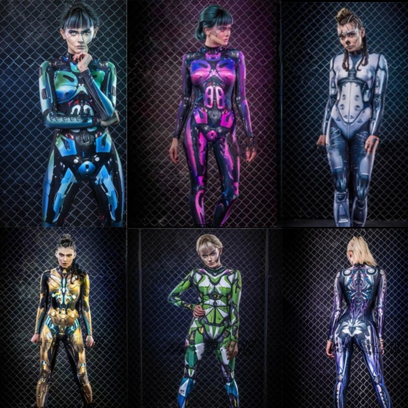 Halloween Robot Jumpsuit 3D Print Cosplay Costume Women Fancy Bodysuit Rave Outfit Gogo Dancer Pole Dance Clothing XS2180
Halloween Robot Jumpsuit 3D Print Cosplay Costume Women Fancy Bodysuit Rave Outfit Gogo Dancer Pole Dance Clothing XS2180