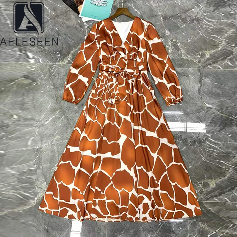 Женское длинное платье с поясом AELESEEN, леопардовое платье с v-образным вырезом и рукавами-фонариками, вечерние платья
Женское длинное платье с поясом AELESEEN, леопардовое платье с v-образным вырезом и рукавами-фонариками, вечерние платья