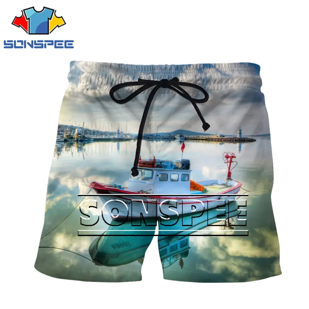 SONSPEE Men Shorts 3D Ship Captain Fisherman Sea Beach Landscape Fashion Casual Travel Swimming Movement Run Breathable Shorts
SONSPEE Men Shorts 3D Ship Captain Fisherman Sea Beach Landscape Fashion Casual Travel Swimming Movement Run Breathable Shorts