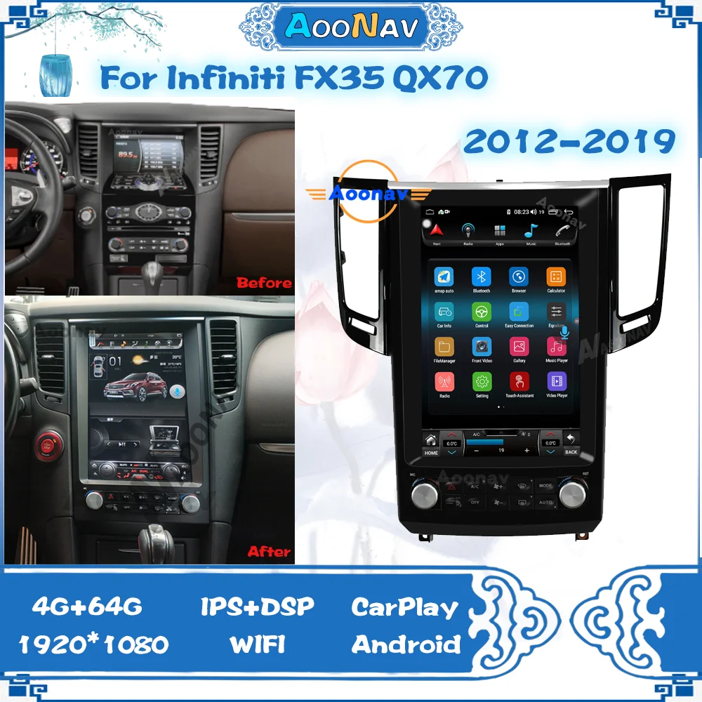 Автомобильный мультимедийный проигрыватель для Infiniti FX 10,0, 2012, 2013, 2014, 2016, 2017, 2019
Автомобильный мультимедийный проигрыватель для Infiniti FX 10,0, 2012, 2013, 2014, 2016, 2017, 2019