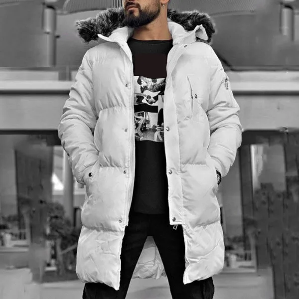 Mandylandy Autumn Winter Fashion Hooded Warm Jacket Men's Casual Zipper Solid Color Single-Breasted Pocket Long Parkas Jacket
Mandylandy Autumn Winter Fashion Hooded Warm Jacket Men's Casual Zipper Solid Color Single-Breasted Pocket Long Parkas Jacket