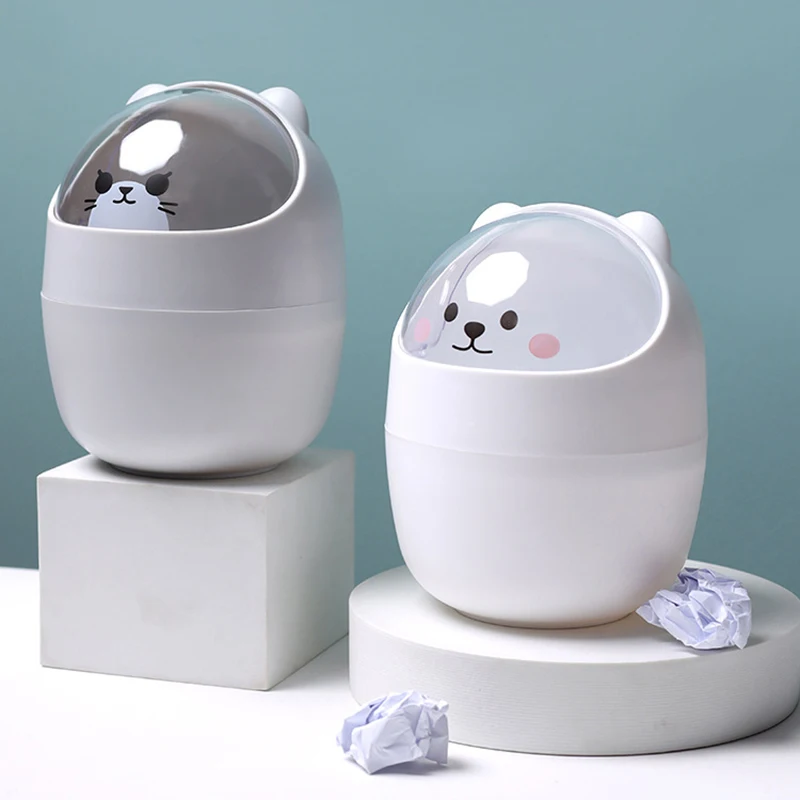 New white rocking lid design multifunctional storage bin mini cute bear desktop trash can kitchen accessories
New white rocking lid design multifunctional storage bin mini cute bear desktop trash can kitchen accessories