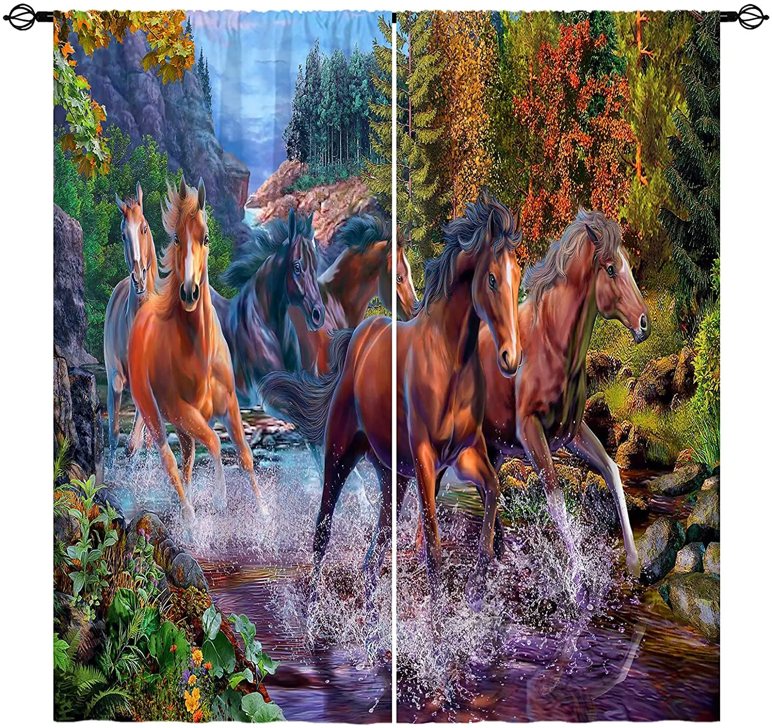 Living Room Decoration Blackout Curtains Running Animal Forest Horses Prints Double Bedroom Living Room Luxury Curtains
Living Room Decoration Blackout Curtains Running Animal Forest Horses Prints Double Bedroom Living Room Luxury Curtains