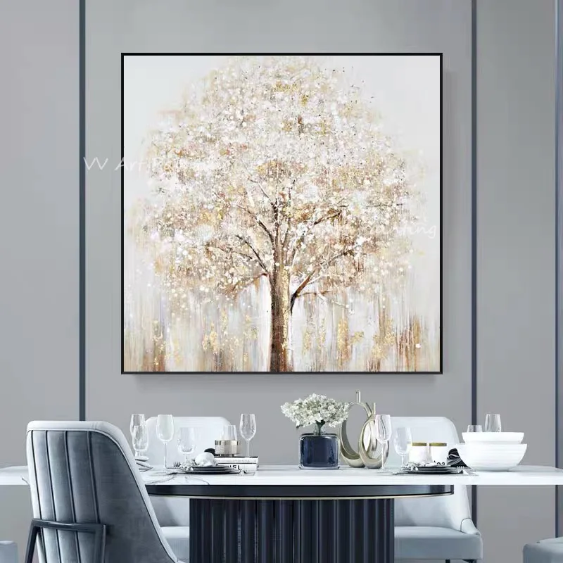 100% Handmade gold foil tree Oil Painting Original Art Design On Canvas Living Room Home Office Decoration As A Gift Artwork
100% Handmade gold foil tree Oil Painting Original Art Design On Canvas Living Room Home Office Decoration As A Gift Artwork