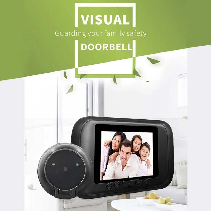 

Smart Video Doorbell Camera Automatic Photo/Video IR Night Vision 1.0MP Image Sensor 3.5'' High Definition Screen