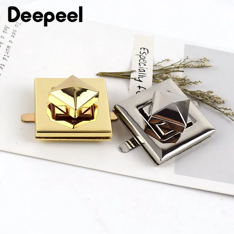 Deepeel 4/10pcs Solid Metal Bags Twist Locks Square Handbags Purse Rotary Lock Buckle DIY Bag Luggage Hardware Accessories
Deepeel 4/10pcs Solid Metal Bags Twist Locks Square Handbags Purse Rotary Lock Buckle DIY Bag Luggage Hardware Accessories