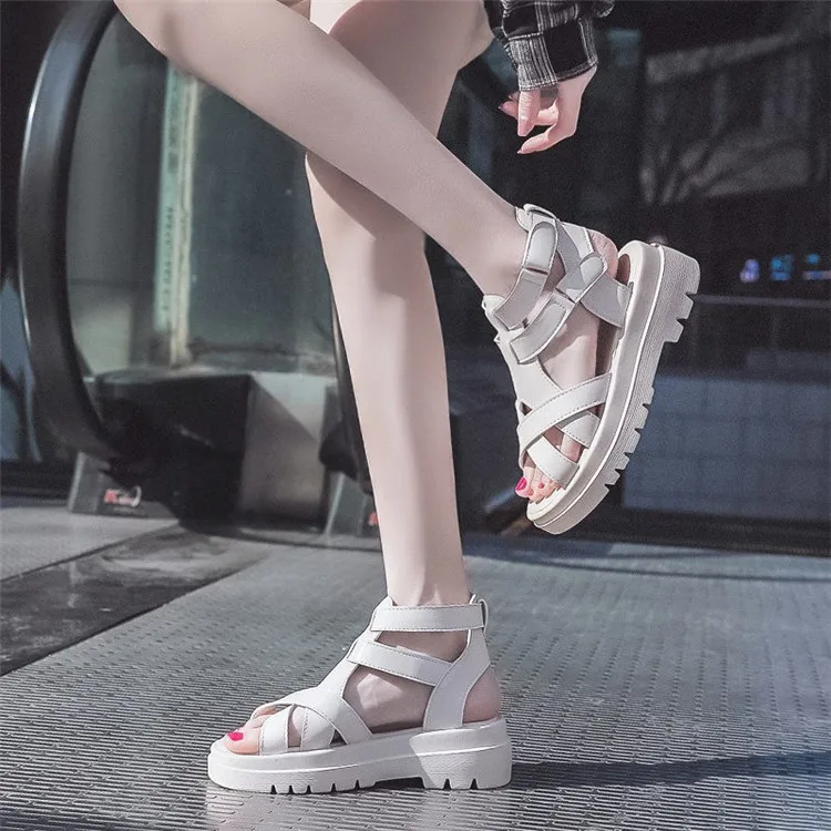 Women's Sandals 2021 New Fashion Sandals Summer Non-slip Shoes Hollow Retro Thick-soled Velcro Roman Shoes Women's Shoes
Women's Sandals 2021 New Fashion Sandals Summer Non-slip Shoes Hollow Retro Thick-soled Velcro Roman Shoes Women's Shoes