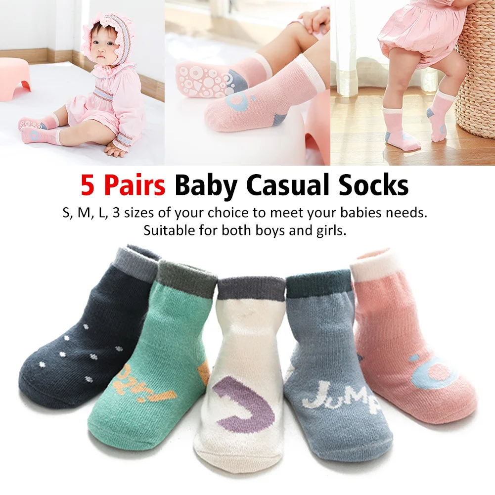 5pair Boys Girls Crawling Comfortable Soft Ground Grip Daily Apparel Accessories Safety Walking Non Skid Baby Casual Socks Home
5pair Boys Girls Crawling Comfortable Soft Ground Grip Daily Apparel Accessories Safety Walking Non Skid Baby Casual Socks Home
