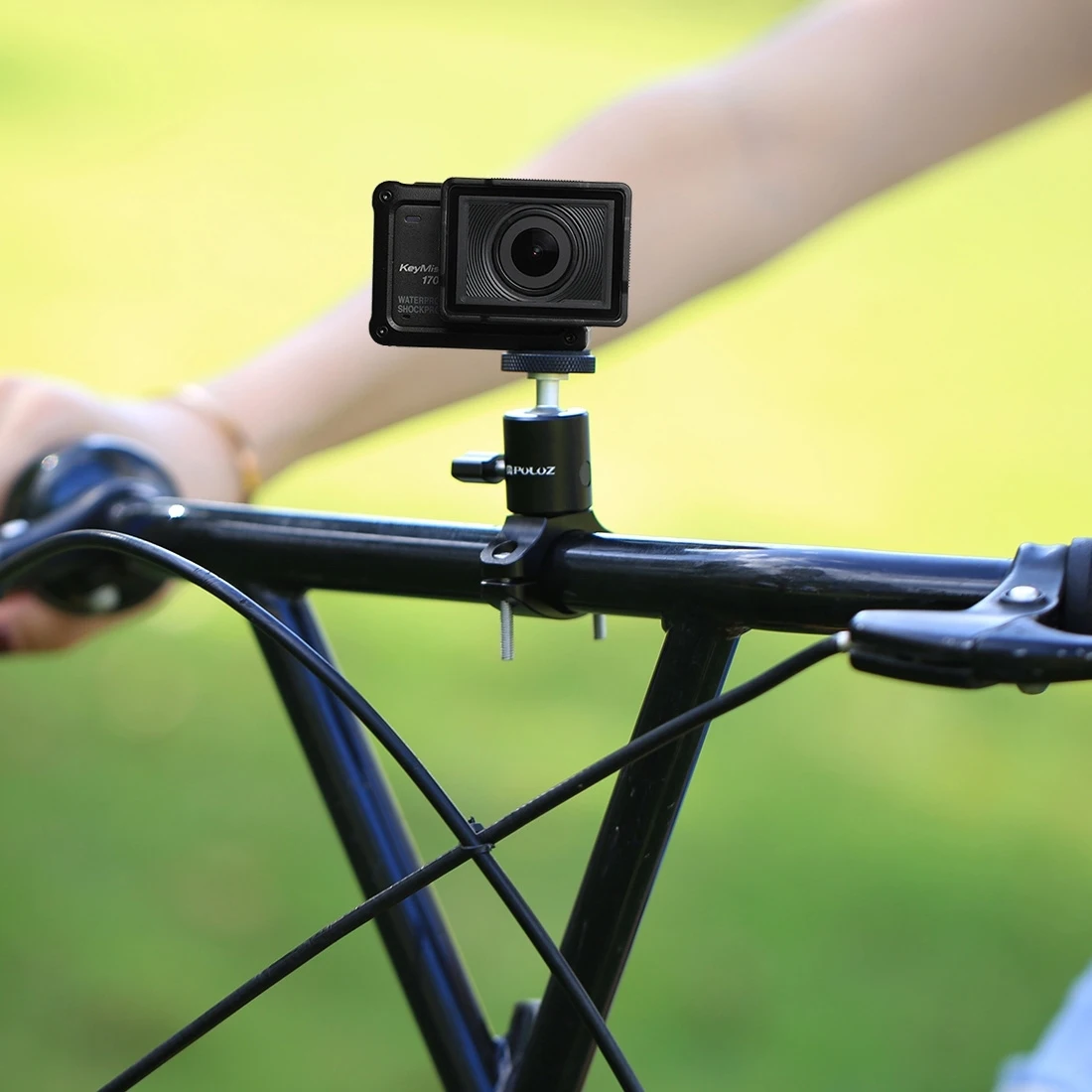 

PULUZ Bike Bicycle Aluminum Handlebar Tripod Ball Head Adapter Mount for GoPro NEW HERO/HERO7/6/5/Xiaoyi/DJI OSMO Action Cameras