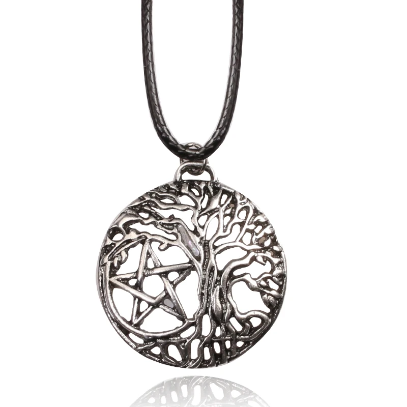 New Supernatural Pentacle Pentagram Yggdrasil Tree Of Life Pendants Necklaces Witch Protection Star Amul Men Women Necklace
New Supernatural Pentacle Pentagram Yggdrasil Tree Of Life Pendants Necklaces Witch Protection Star Amul Men Women Necklace