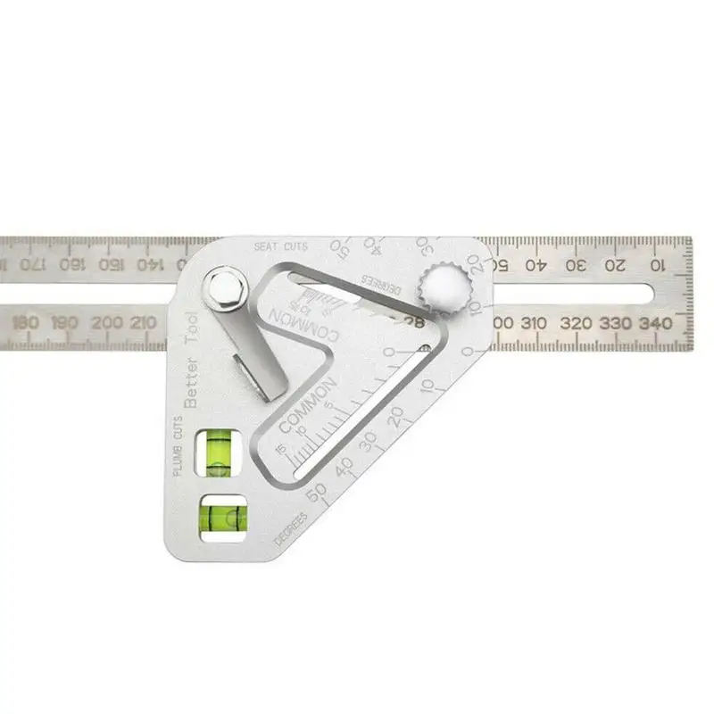 Multi-function Woodworking Measuring Ruler Triangle Ruler Angle Combination Engineers Tools Measuring R3T6 Square S1W6
Multi-function Woodworking Measuring Ruler Triangle Ruler Angle Combination Engineers Tools Measuring R3T6 Square S1W6