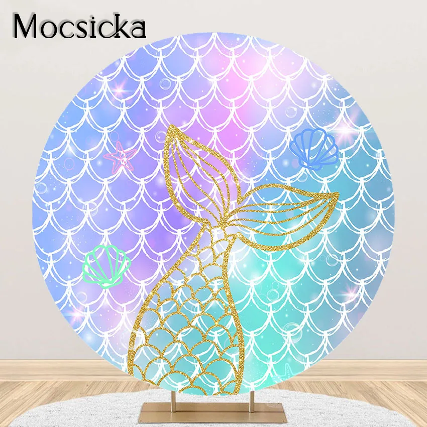Mocsicka Mermaid Party Backdrop Mermaid Tail Birthday Party Baby Shower Round Circle Cover Mermaid Scales Party Decorations
Mocsicka Mermaid Party Backdrop Mermaid Tail Birthday Party Baby Shower Round Circle Cover Mermaid Scales Party Decorations