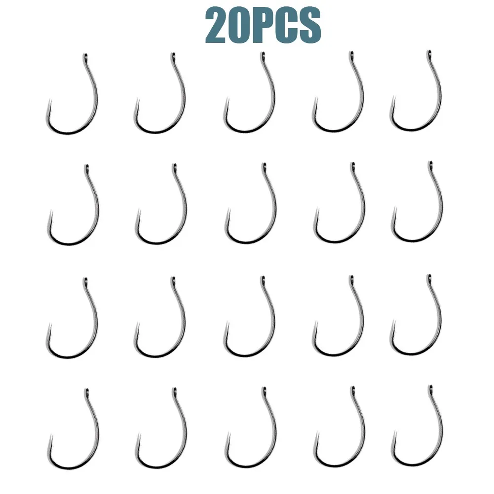 High Carbon Steel Fishing Hook Wacky Hook Kit Lead Head Soft Bait Wacky Rig 20pcs/bag Drop-shot Rig Practical Useful
High Carbon Steel Fishing Hook Wacky Hook Kit Lead Head Soft Bait Wacky Rig 20pcs/bag Drop-shot Rig Practical Useful