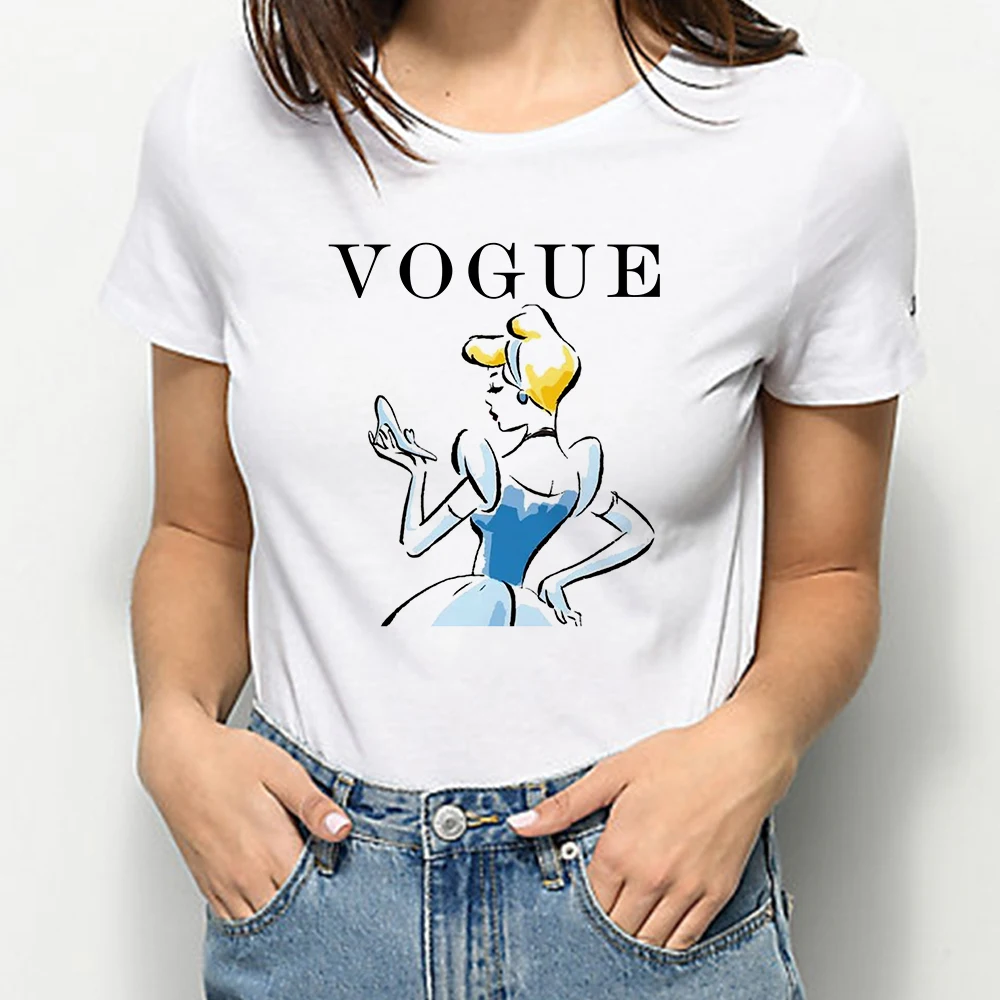Disney Princess Women T Shirt Hipster Short Sleeve Kawaii Cinderella Princesses Cinderella Printed Vogue Popular Tshirts Top
Disney Princess Women T Shirt Hipster Short Sleeve Kawaii Cinderella Princesses Cinderella Printed Vogue Popular Tshirts Top