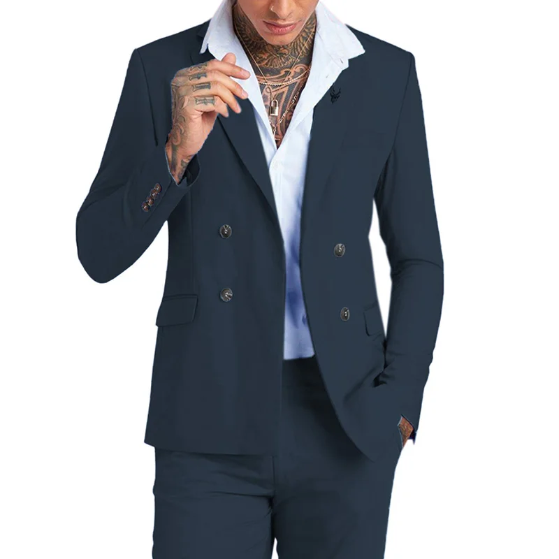 2022 New Custom Regular Men's Suits 2 Pieces Double Breasted Tuxedo Formal Business Suits Groom Suits For Wedding (Blazer+Pant
2022 New Custom Regular Men's Suits 2 Pieces Double Breasted Tuxedo Formal Business Suits Groom Suits For Wedding (Blazer+Pant