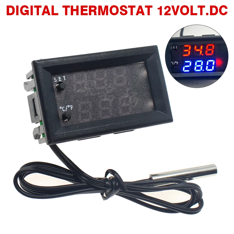 12V Digital LED Microcomputer Thermostat Controller Switch Temperature Sensor Measurement Analysis Instruments
12V Digital LED Microcomputer Thermostat Controller Switch Temperature Sensor Measurement Analysis Instruments