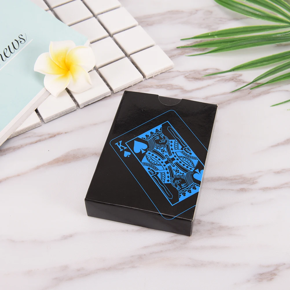 PVC Black Poker Waterproof Playing Cards Novelty Collection Gift Durable Fastness Poker
PVC Black Poker Waterproof Playing Cards Novelty Collection Gift Durable Fastness Poker