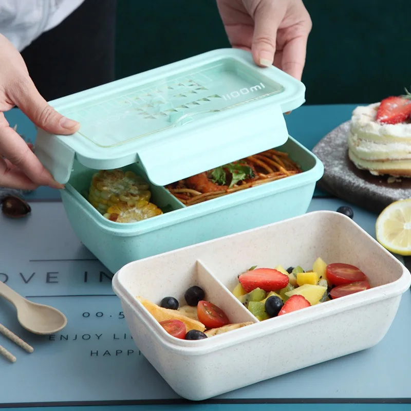 New Student Separated Lunch Box, Lunch Box, Microwave-Heated Wheat Fiber, Large-Capacity High-quality hot-selling general 
New Student Separated Lunch Box, Lunch Box, Microwave-Heated Wheat Fiber, Large-Capacity High-quality hot-selling general
