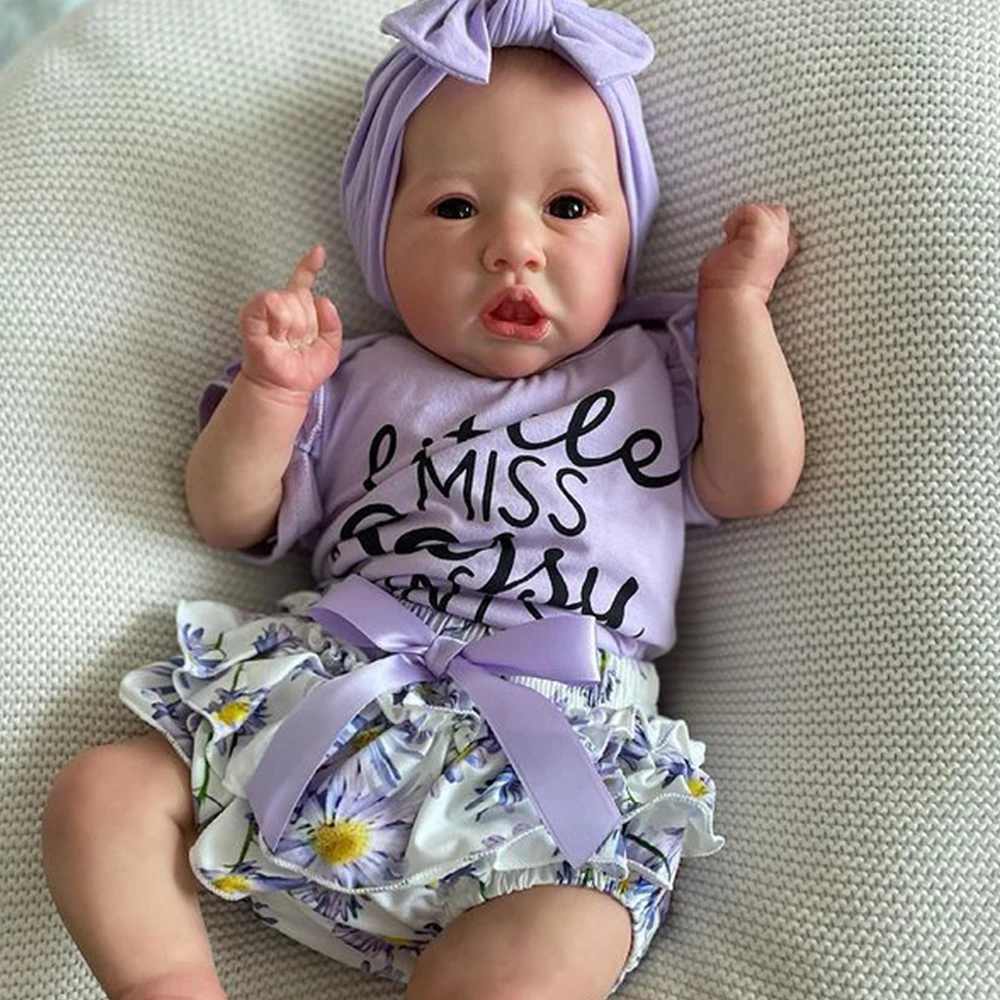 22 Inch Realistic Saskia Reborn Full silicone Doll Newborn Girl Toddler Bonecas hand drawing hair Children Gift
22 Inch Realistic Saskia Reborn Full silicone Doll Newborn Girl Toddler Bonecas hand drawing hair Children Gift
