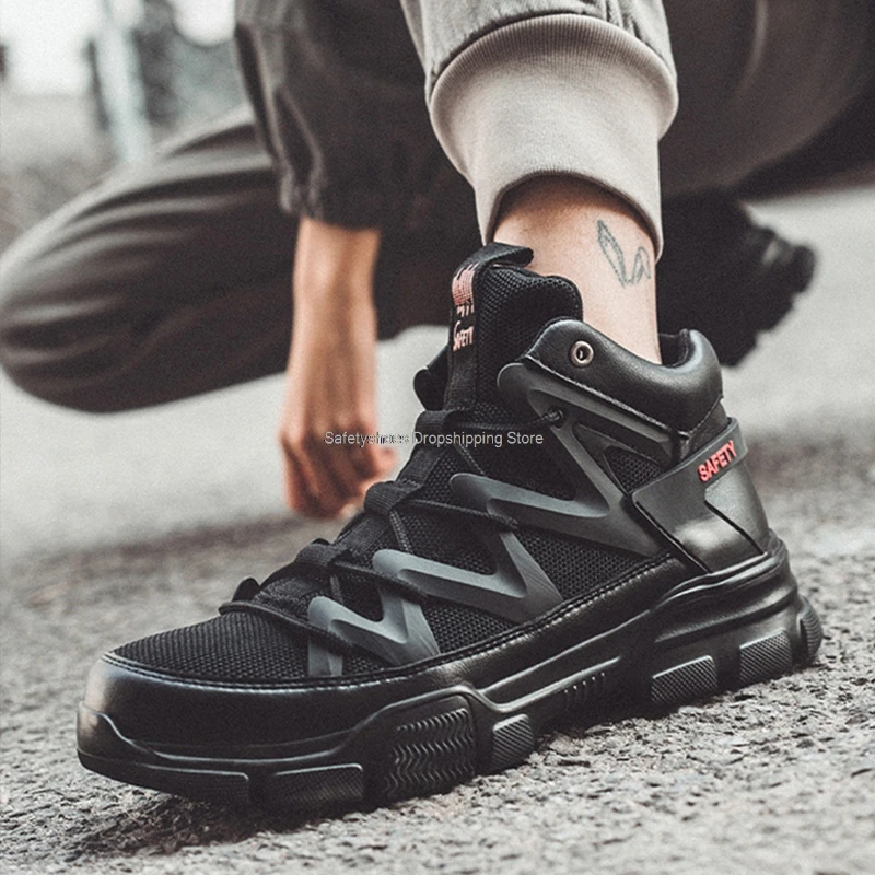 New Design Safety Shoes Men High Top Breathable Puncture-Proof Work Sneakers Steel Toe Cap Working Shoes Male Security Boots
New Design Safety Shoes Men High Top Breathable Puncture-Proof Work Sneakers Steel Toe Cap Working Shoes Male Security Boots