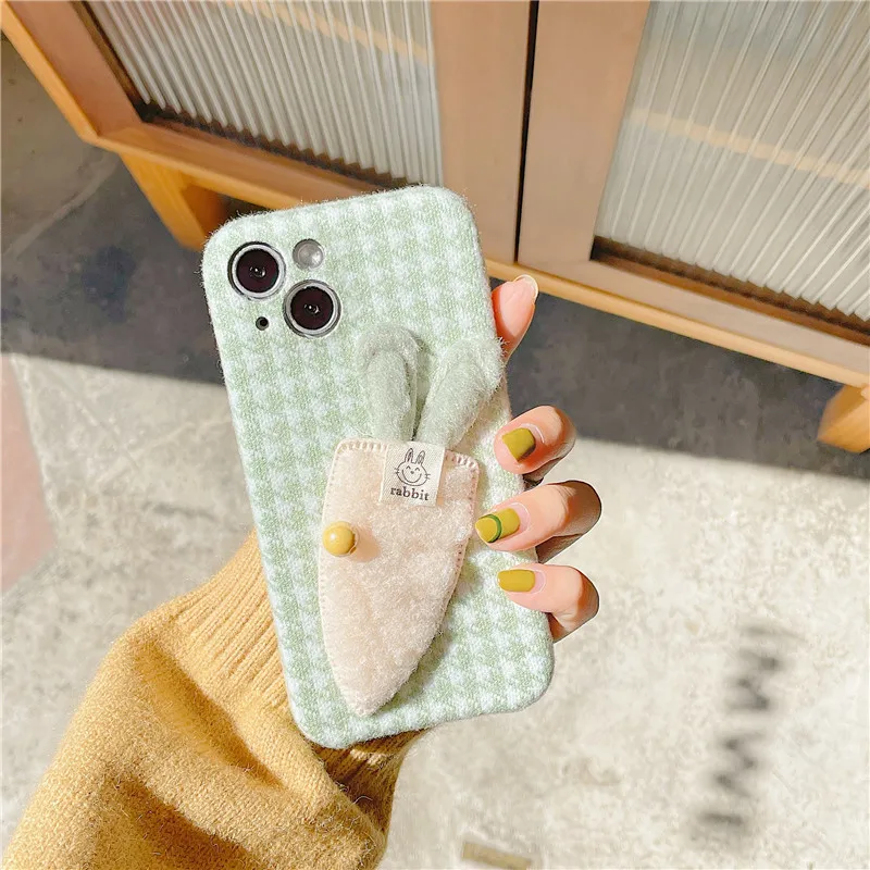 Cute Green Houndstooth warm plush Phone Case for IPhone 13 XR 12 X SE 2020 7 8 Plus XS MAX 11 Pro Max Cute knitted Back Cover 
Cute Green Houndstooth warm plush Phone Case for IPhone 13 XR 12 X SE 2020 7 8 Plus XS MAX 11 Pro Max Cute knitted Back Cover