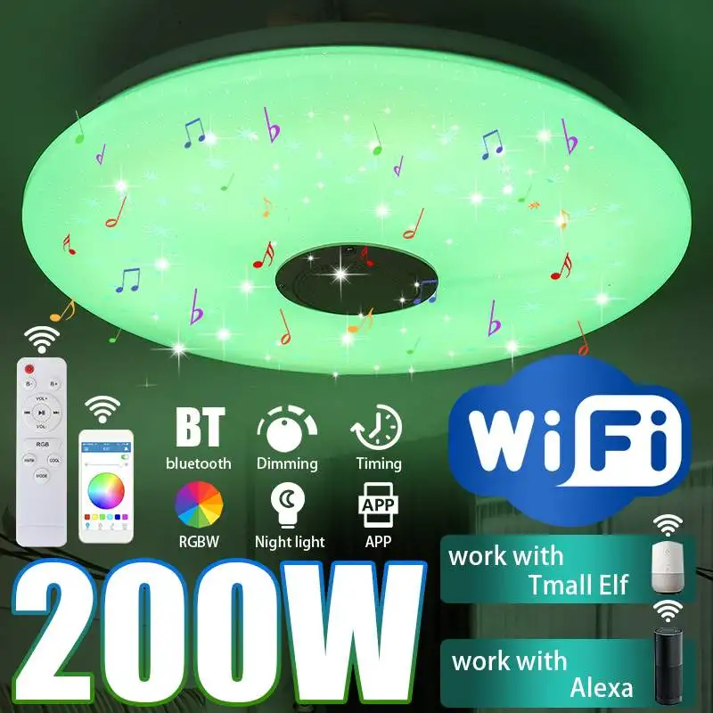 Модернизированный Светодиодный потолочный светильник с Wi-Fi, 200 Вт, с высоким качеством звука и динамиком, RGB, с регулируемой яркостью, потоло...
Модернизированный Светодиодный потолочный светильник с Wi-Fi, 200 Вт, с высоким качеством звука и динамиком, RGB, с регулируемой яркостью, потоло...