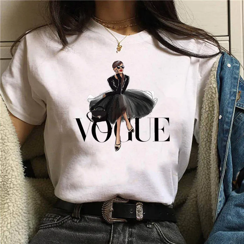 Women Princess Vogue Harajuku Black T Shirt 2021 Female Summer Short Sleeve T-shirt Girl Vogue Tops Tee
Women Princess Vogue Harajuku Black T Shirt 2021 Female Summer Short Sleeve T-shirt Girl Vogue Tops Tee