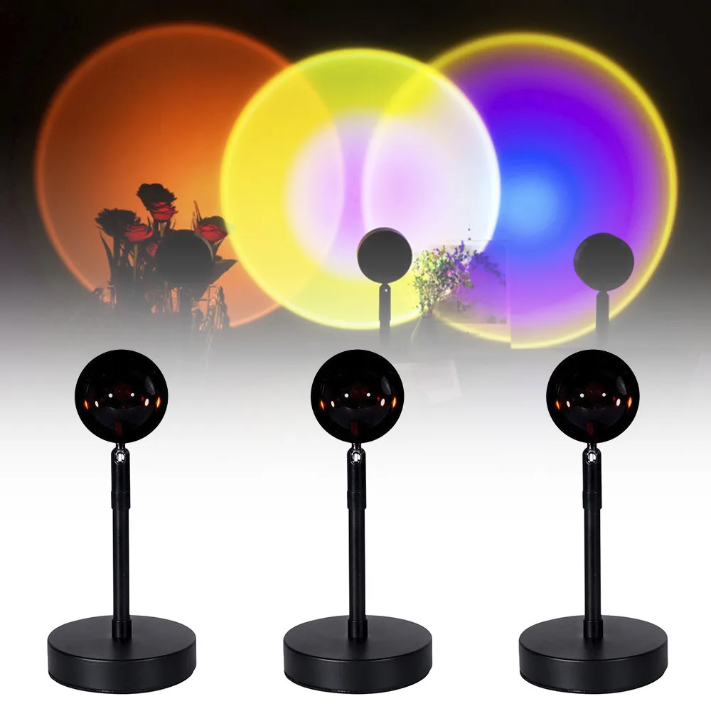 Atmosphere Led Night Light Rainbow Sunset Projector Lamp for Home Coffe shop Background Wall Decoration USB Operate Table Lamp
Atmosphere Led Night Light Rainbow Sunset Projector Lamp for Home Coffe shop Background Wall Decoration USB Operate Table Lamp