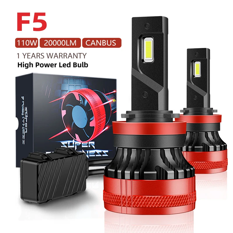 F5 110W H7 H4 Led Canbus 20000LM High Power Headlight H1 H8 H11 H16 9005 Hb3 Hb4 9012 H13 9007 Led Bulb Turbo Lamp for Car 2PCS
F5 110W H7 H4 Led Canbus 20000LM High Power Headlight H1 H8 H11 H16 9005 Hb3 Hb4 9012 H13 9007 Led Bulb Turbo Lamp for Car 2PCS