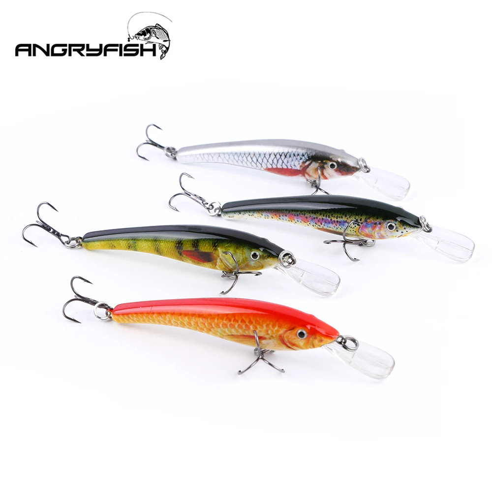 Angryfish горячая Распродажа приманки для ловли рыбы 1 шт. (90 мм) с 5 7 г реалистичные