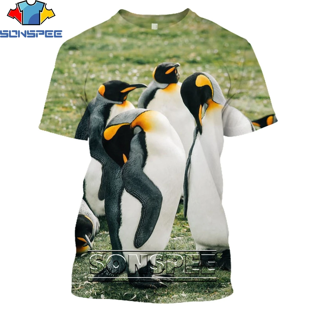 SONSPEE Kawaii Penguin Cute Animal 3D Printing Men's T-shirt Fashion Casual T-shirt Harajuku Oversized Short Sleeve Clothing Top
SONSPEE Kawaii Penguin Cute Animal 3D Printing Men's T-shirt Fashion Casual T-shirt Harajuku Oversized Short Sleeve Clothing Top