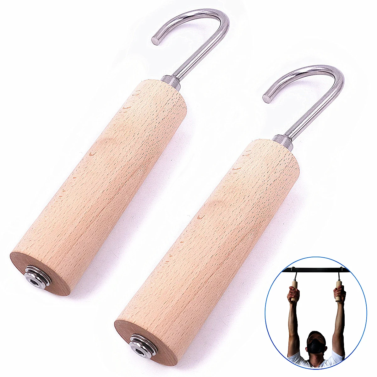 Heavy Duty Pull Up Grips Handles with Stainless Steel Hook Pinch Grip Portable Fitness Equipment Rock Climbing Holds Workout
Heavy Duty Pull Up Grips Handles with Stainless Steel Hook Pinch Grip Portable Fitness Equipment Rock Climbing Holds Workout