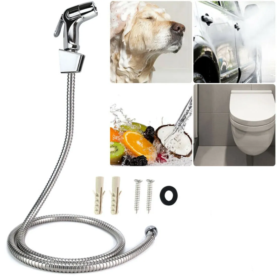 Handheld Toilet Bidet Sprayer Set Kit Stainless Steel Hand Bidet Faucet For Bathroom Hand Sprayer Shower Head Self Cleaning
Handheld Toilet Bidet Sprayer Set Kit Stainless Steel Hand Bidet Faucet For Bathroom Hand Sprayer Shower Head Self Cleaning