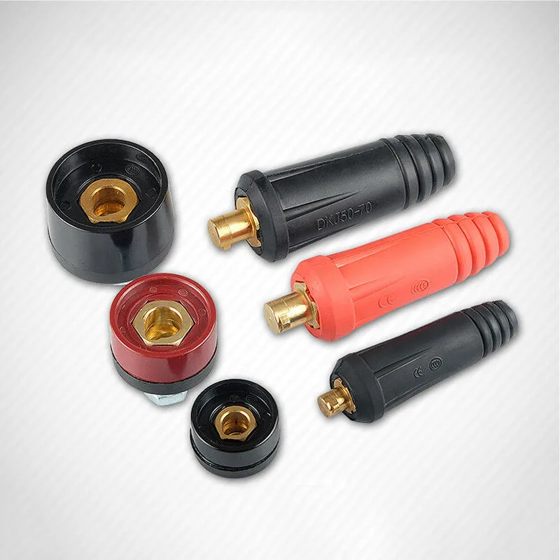 2Pcs Brass Male Female Copper Cable Connector 10-25/35-50/50-70 Welder Quick Fitting Socket Plug Welding Connectors Work Kits
2Pcs Brass Male Female Copper Cable Connector 10-25/35-50/50-70 Welder Quick Fitting Socket Plug Welding Connectors Work Kits
